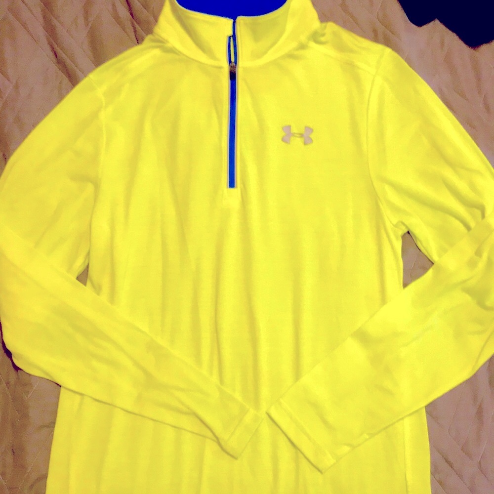 Like New Neon Underarmour Quarter Zip